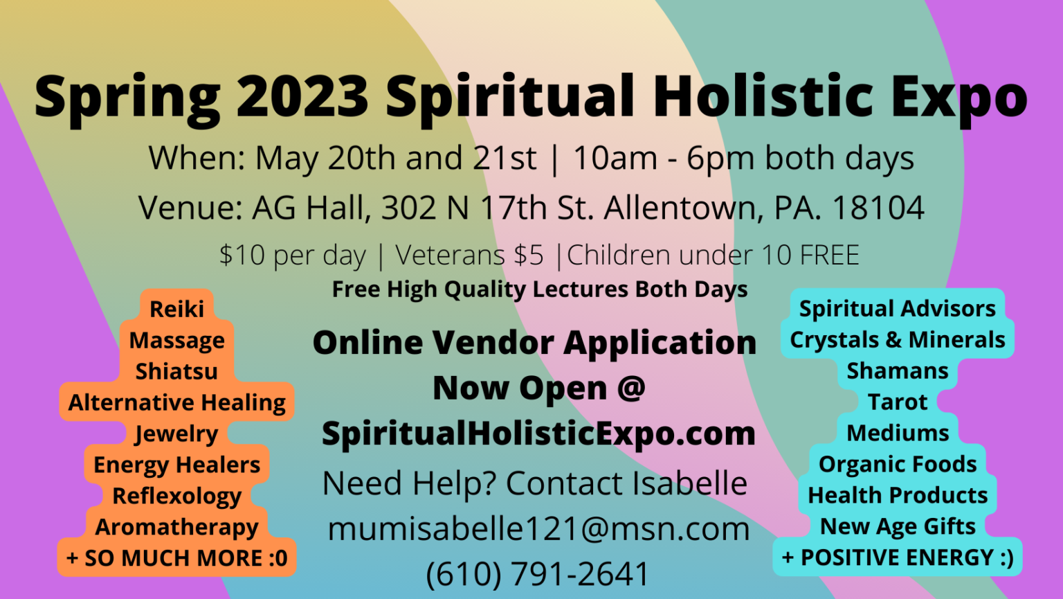 ~Fall 2023 Show~ – Spiritual Holistic Expos by NicNac Charities
